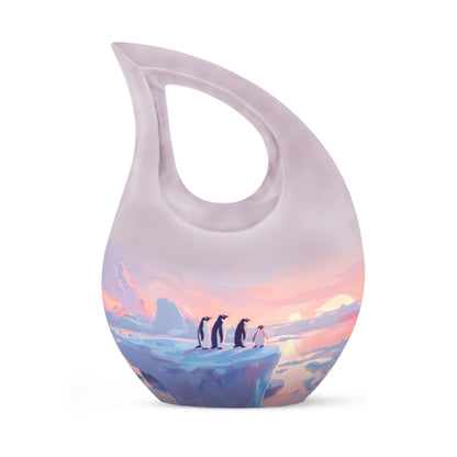 10-inch Custom Mom Penguin Urn