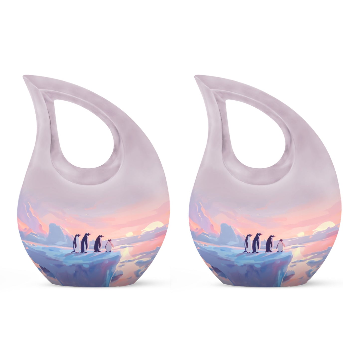10-inch Custom Mom Penguin Urn