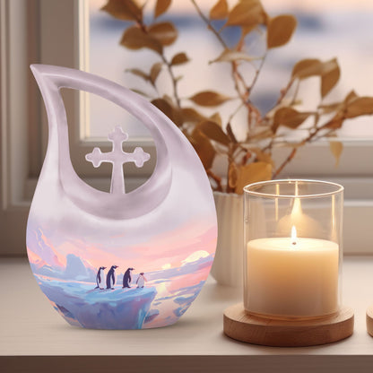 10-inch Custom Mom Penguin Urn