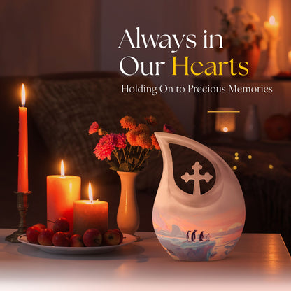 10-inch Custom Mom Penguin Urn