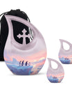 Penguin Theme Large Urn With 2 Keepsake Urn