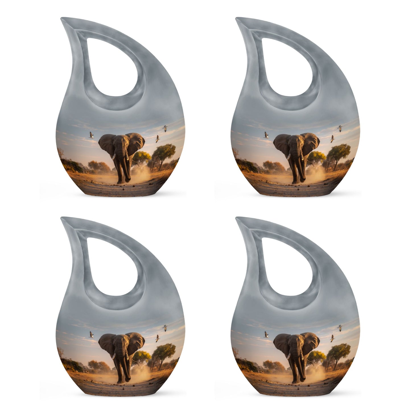 Elephant Theme 3 Inch Keepsake Pack of 4