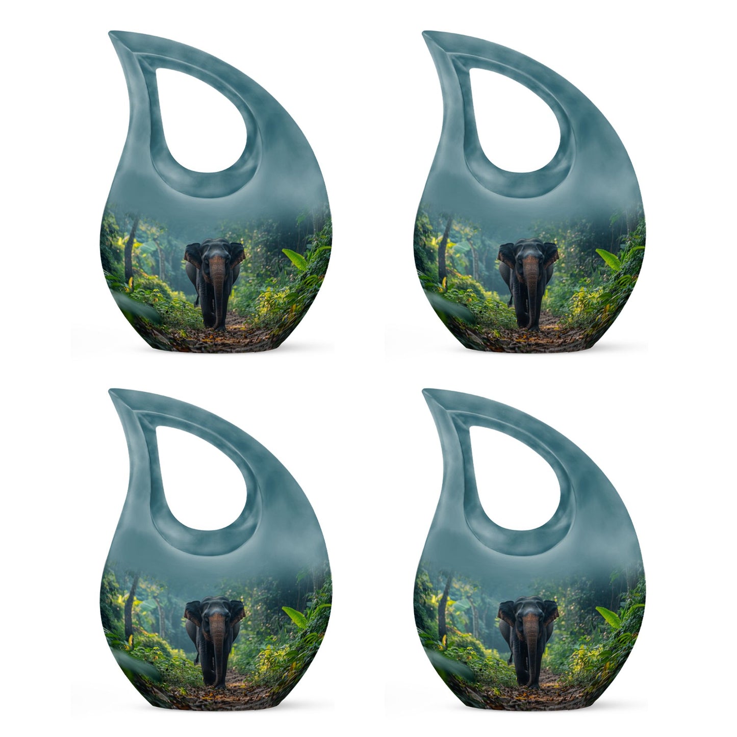 Elephant Theme 3 Inch Keepsake Pack of 4