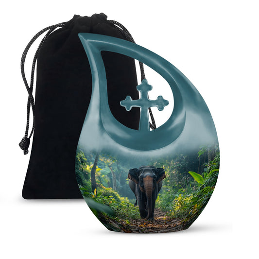 Unique 10 Inch Elephant Urn