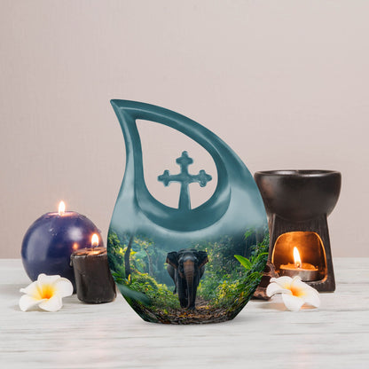 Unique 10 Inch Elephant Urn