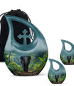 Elephant Memorial Keepsake Urn for Father Ashes