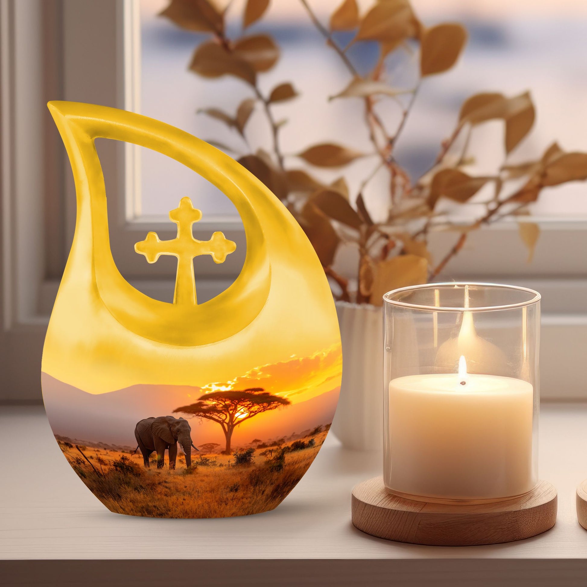 10-inch Elephant Urn 