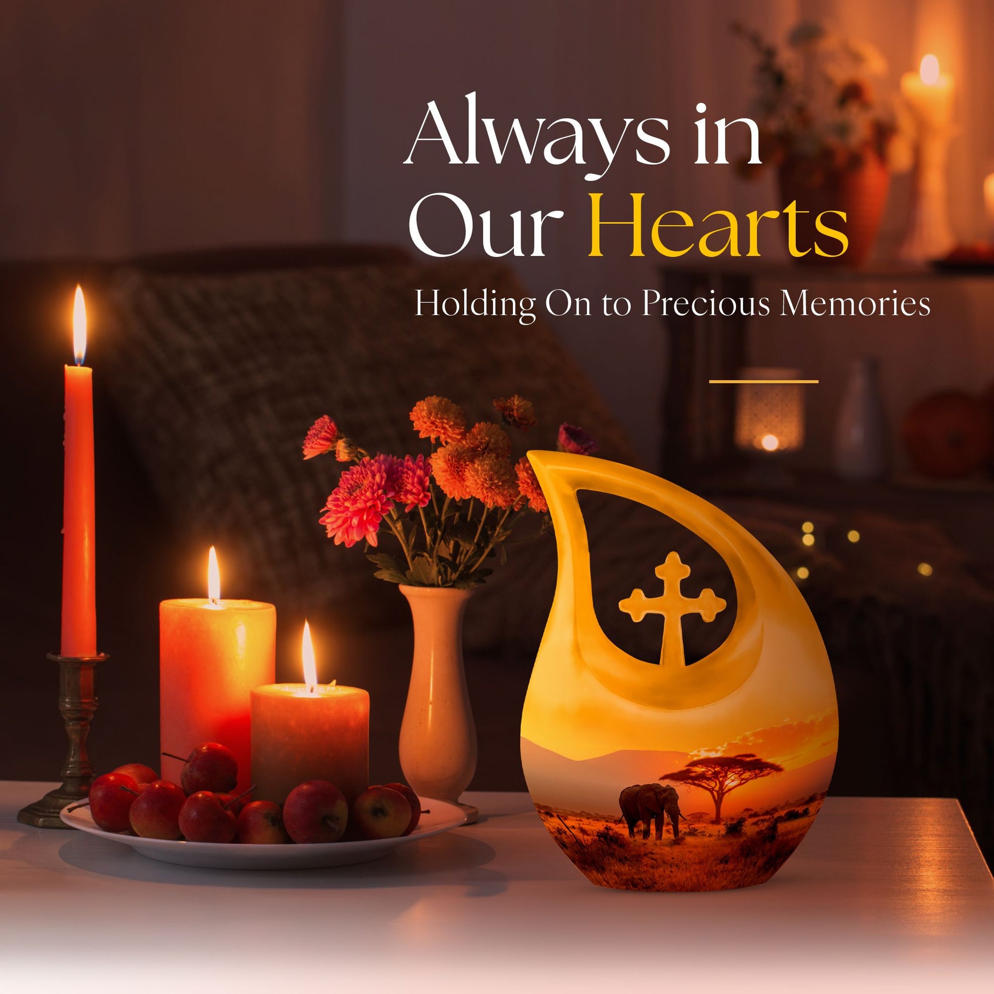 10-inch Elephant Urn 