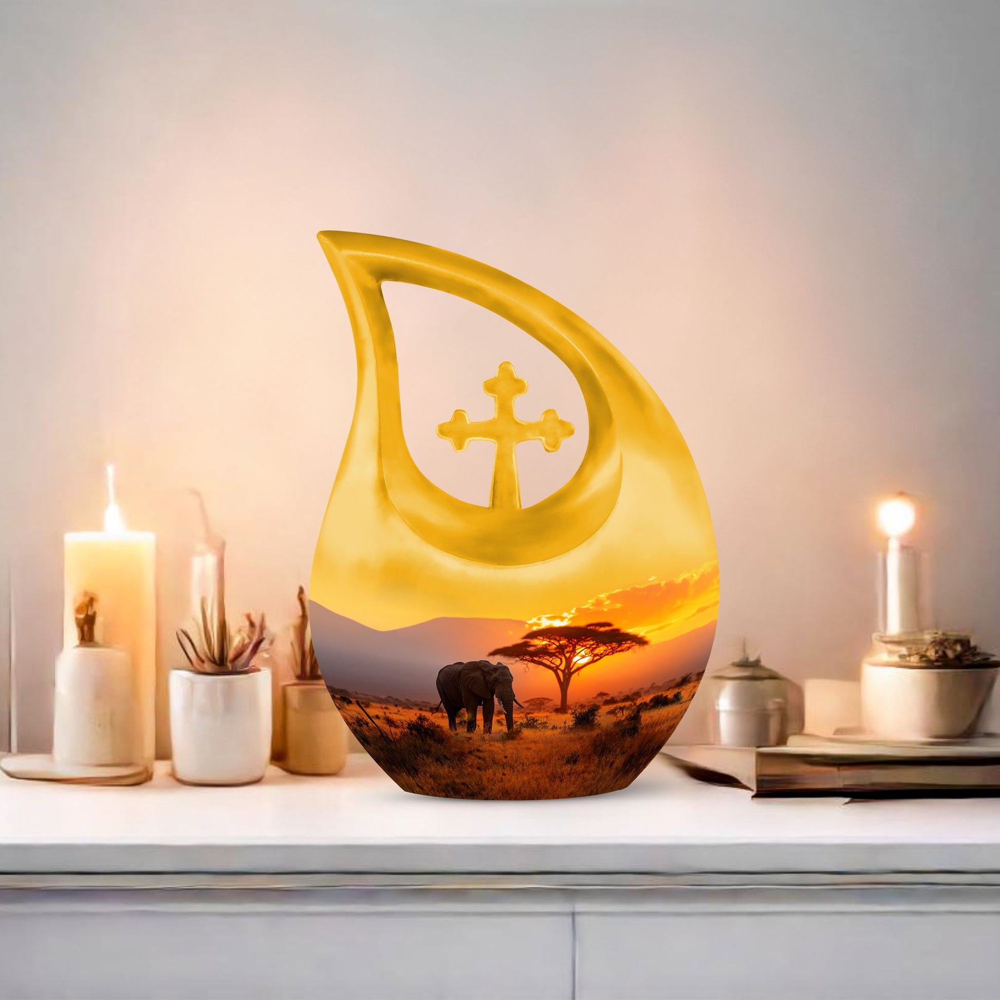 10-inch Elephant Urn 