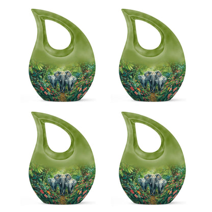 10 inch Elephant Family Urn
