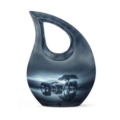 10-inch Elephant Family Urn