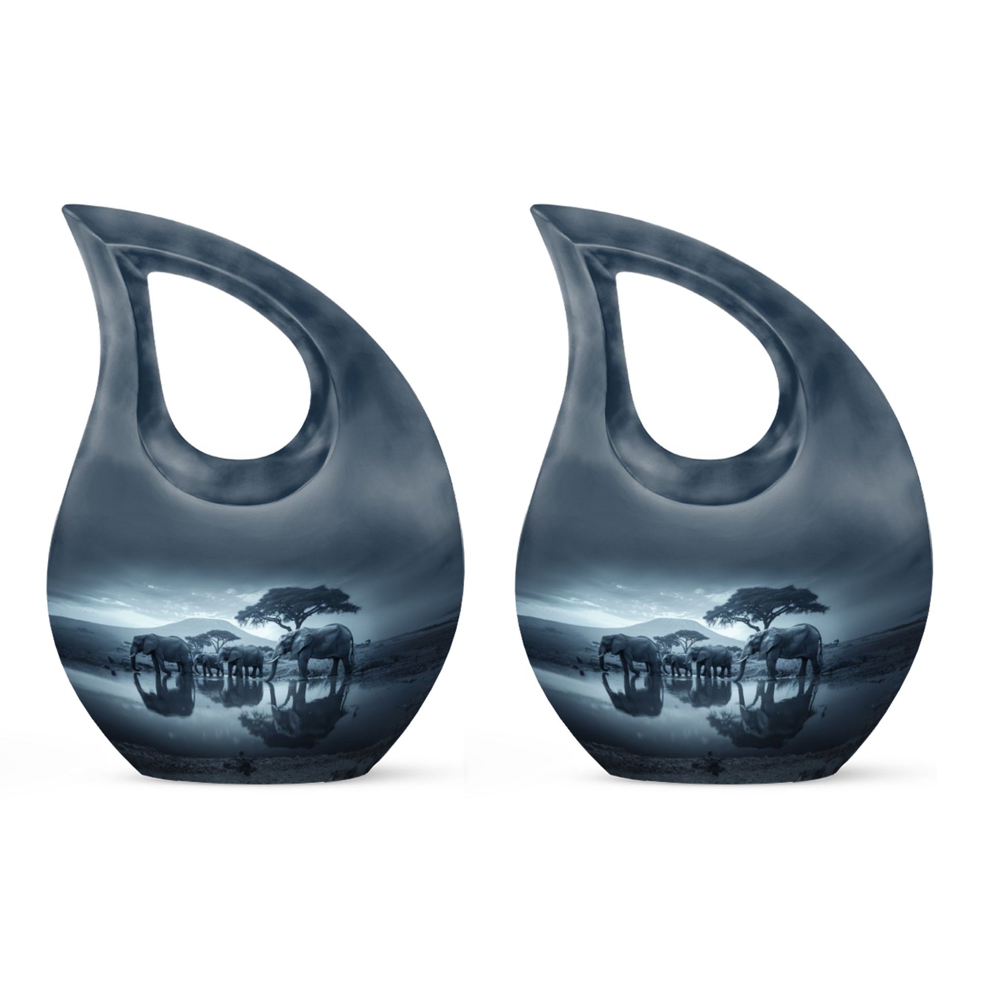 10-inch Elephant Family Urn