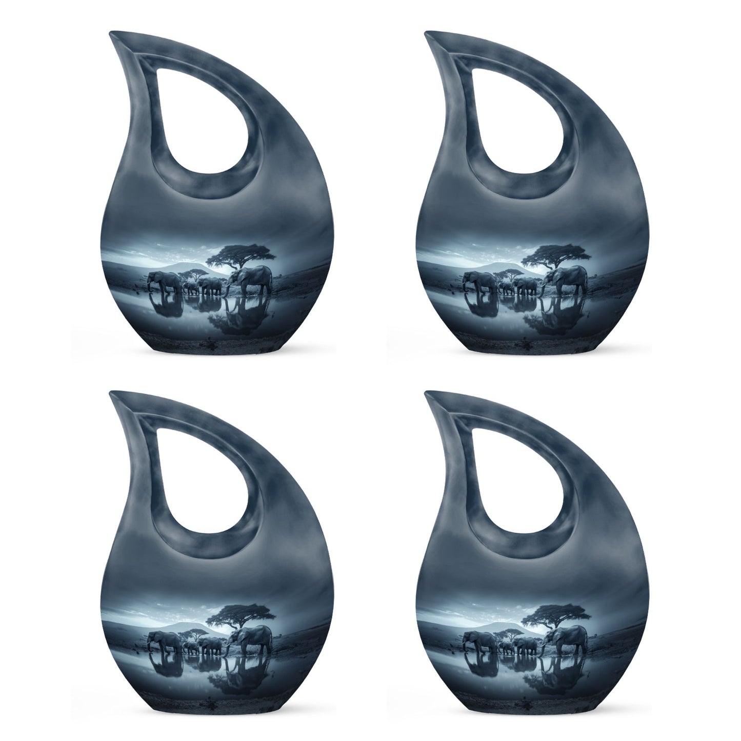 10-inch Elephant Family Urn