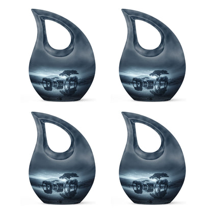 10-inch Elephant Family Urn