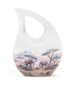 10-inch Elephant Family themed Urn