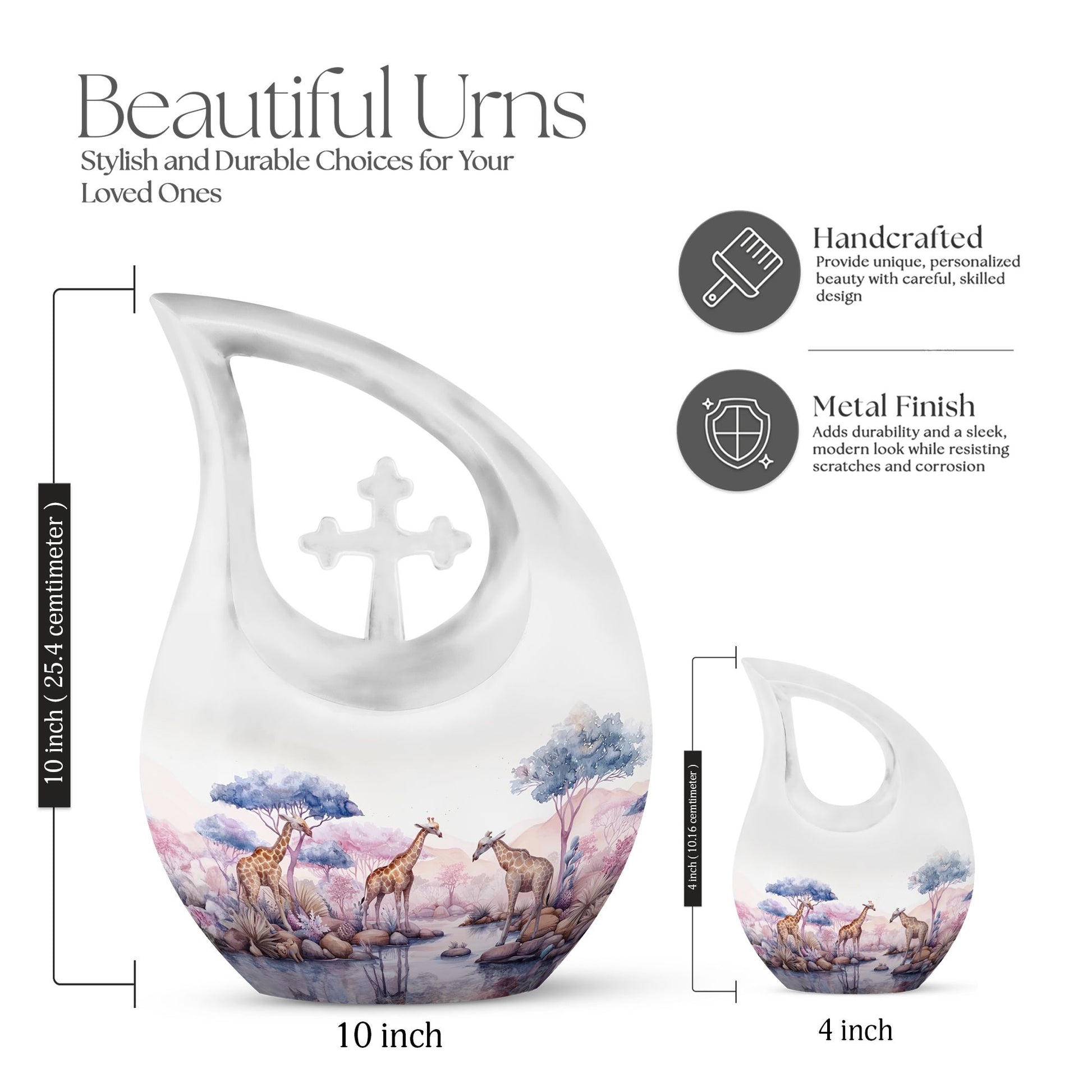 Affordable 10 inch Elephant Family Urn