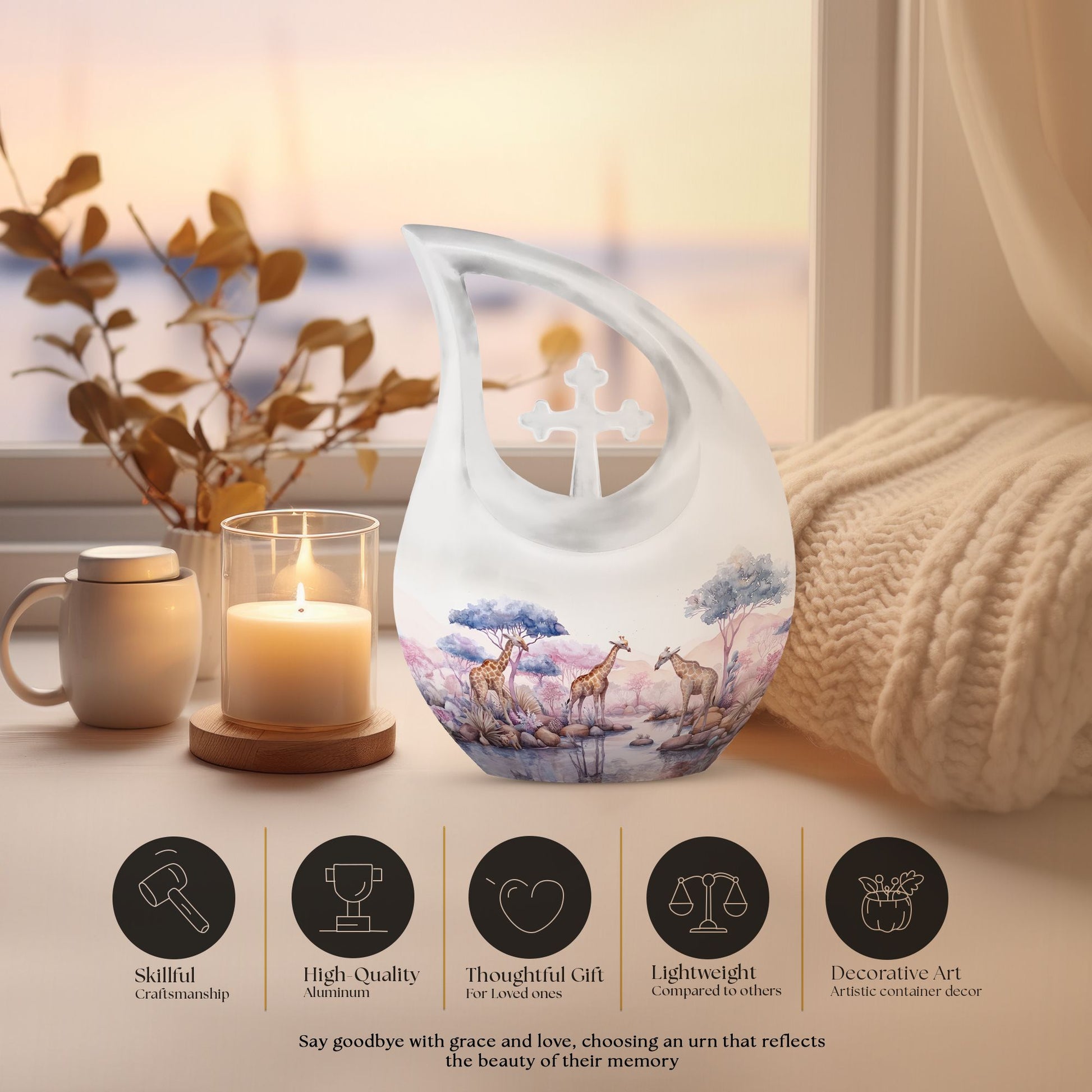 Affordable 10 inch Elephant Family Urn