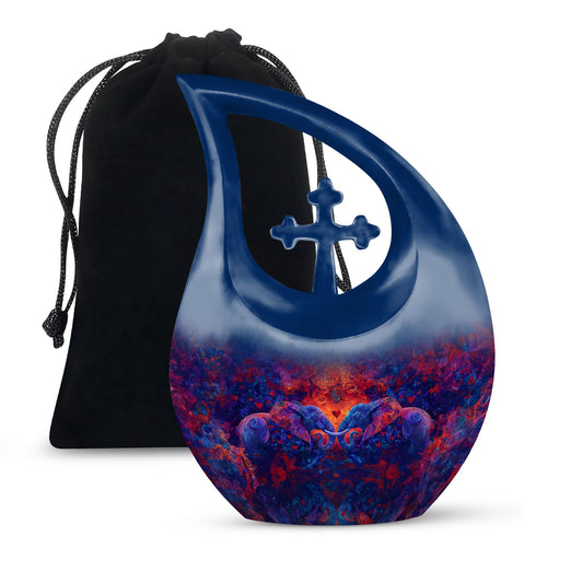 10-inch Elephant Family Urn