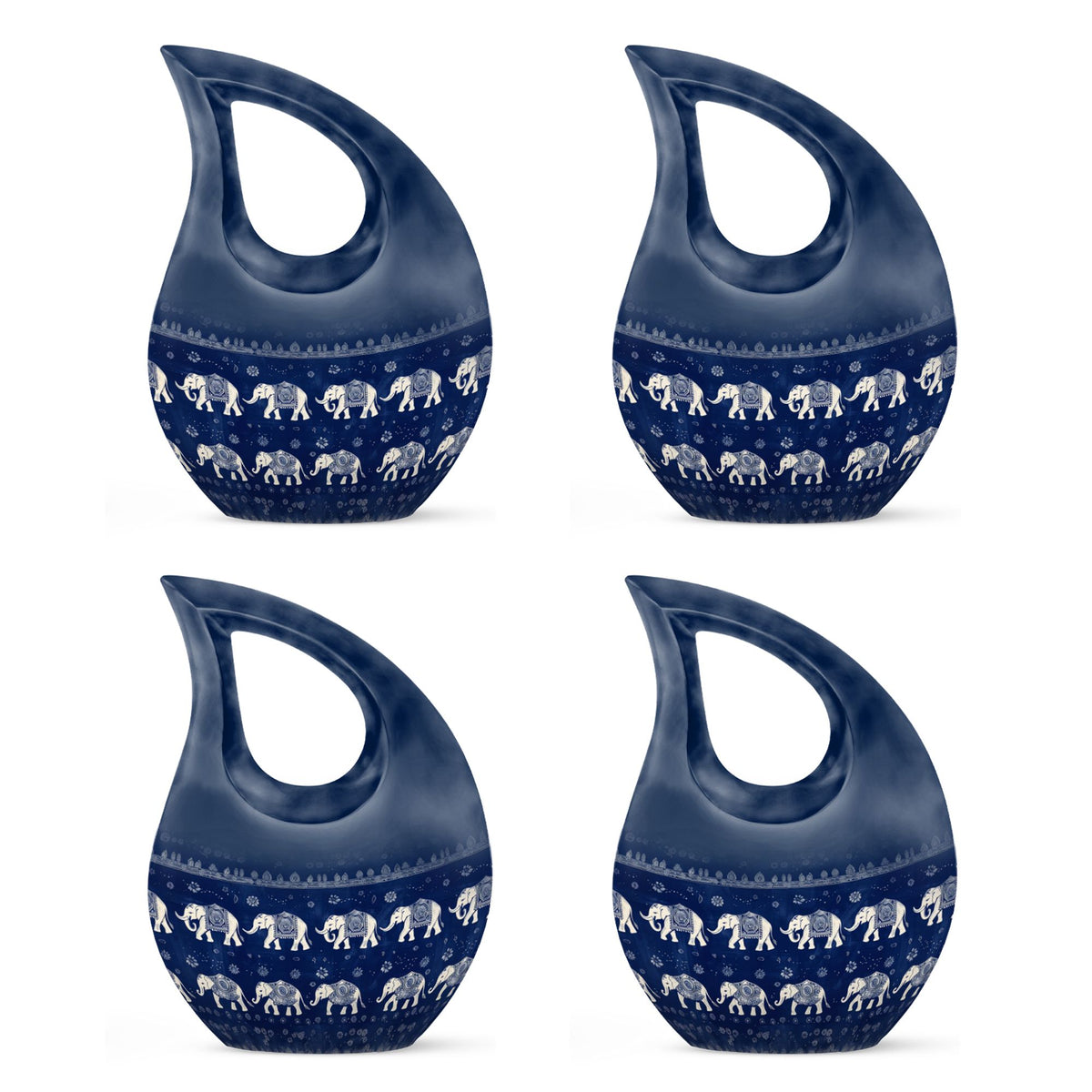 Elephant Family Theme 3 Inch Keepsake Pack of 4