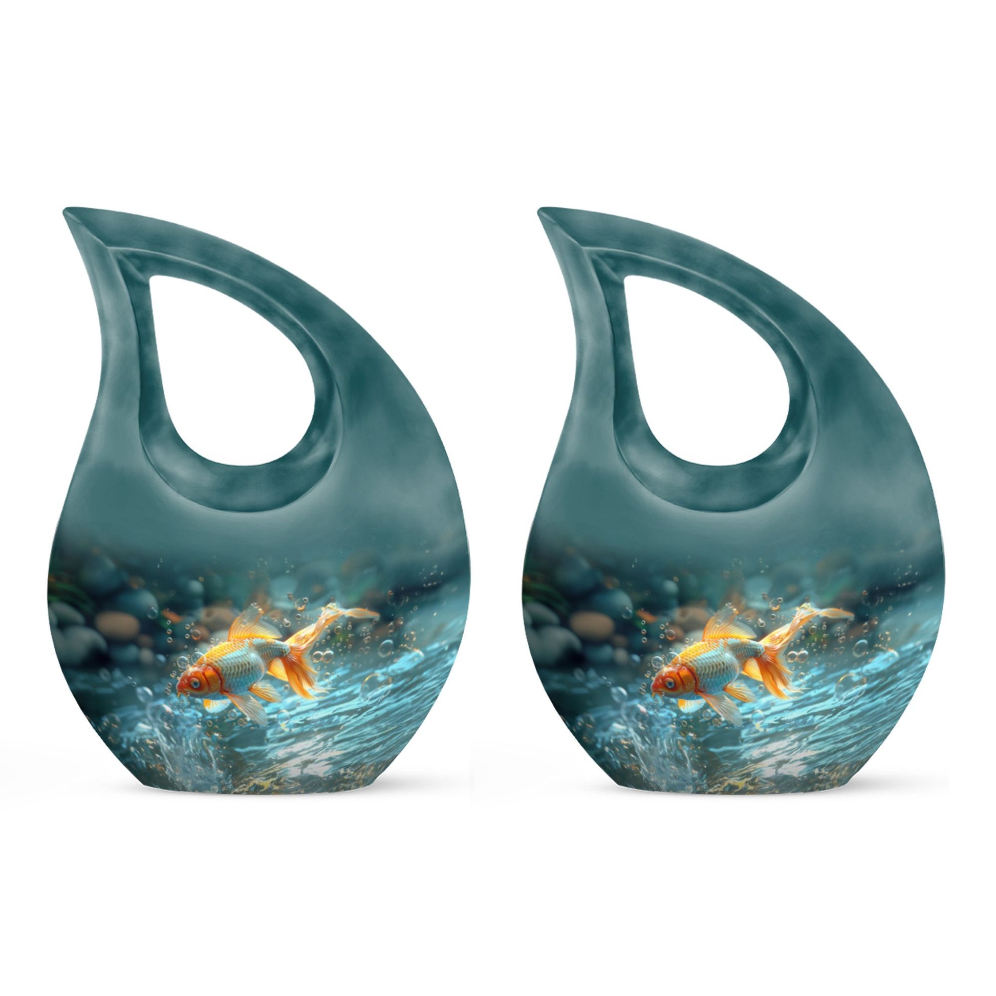 Gold Fish Theme 3 Inch Keepsake Pack of 2