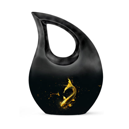 10-inch Gold Fish Memorial Urn