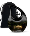 10-inch Gold Fish Urn