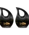 10-inch Gold Fish Urn