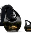 10-inch Gold Fish Urn