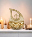 10-Inch Gold Fish Mini Urn