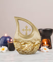10-Inch Gold Fish Mini Urn