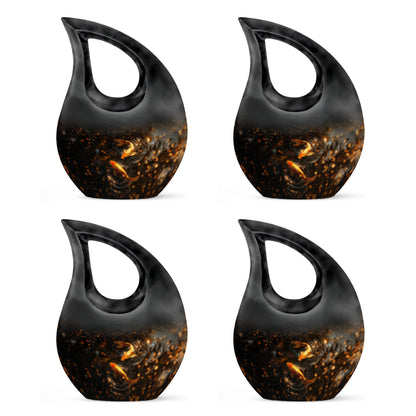 10-inch Gold Fish Urn