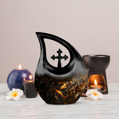 10-inch Gold Fish Urn