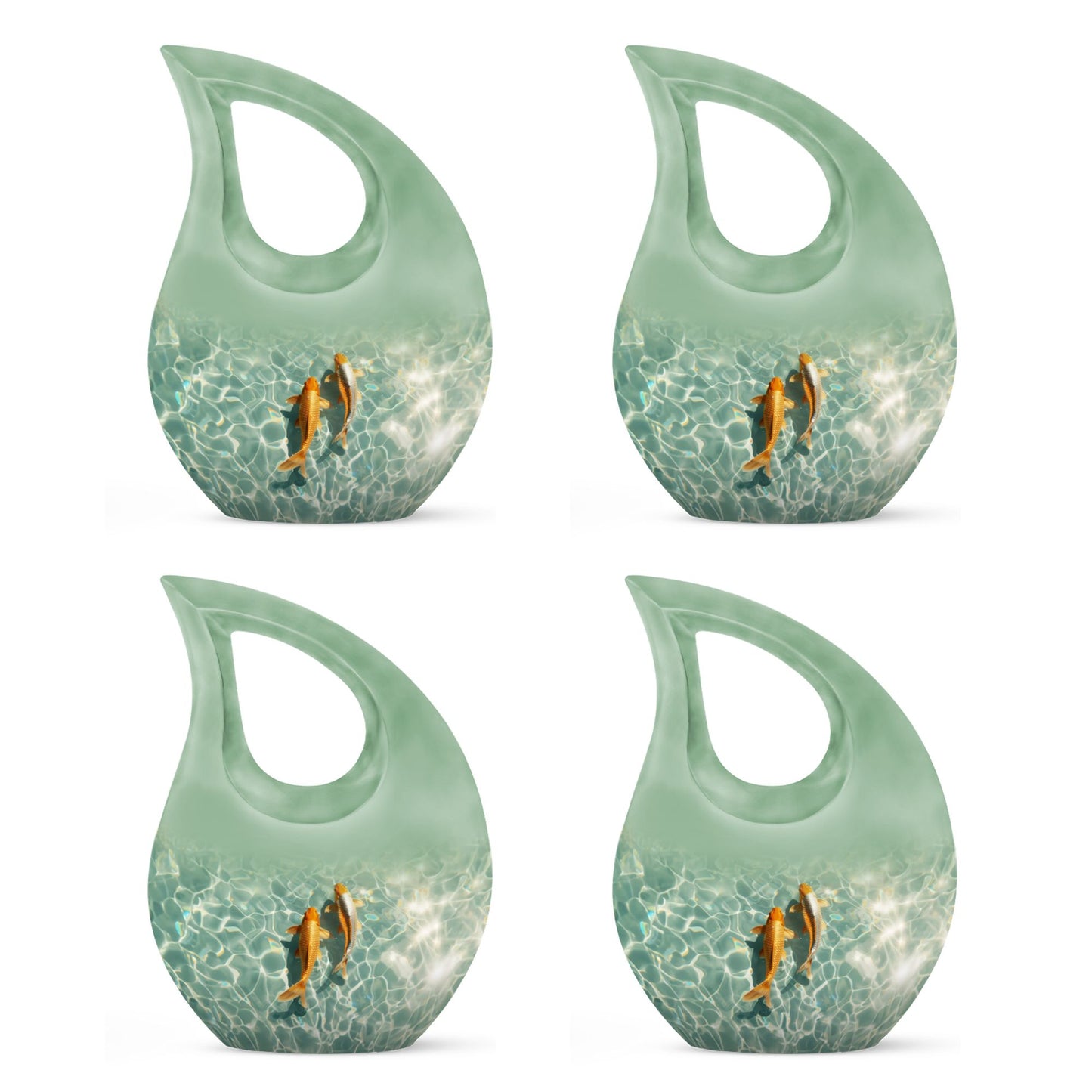 Gold Fish Theme 3 Inch Keepsake Pack of 4