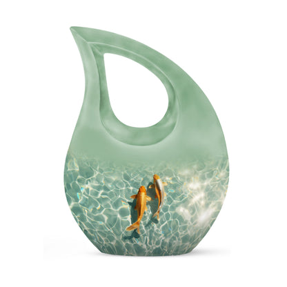 Gold Fish Urn 
