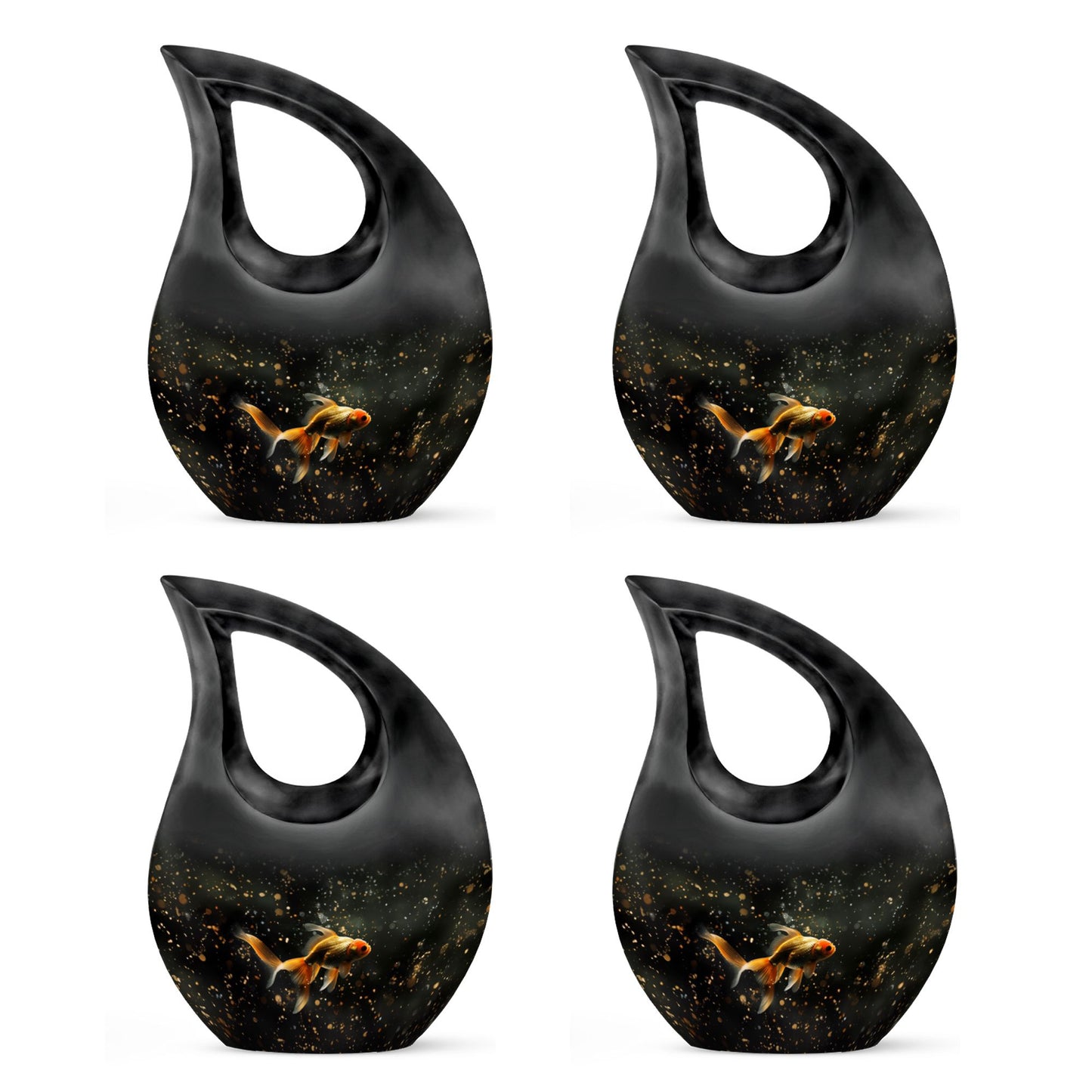 Gold Fish Theme 3 Inch Keepsake Pack of 4