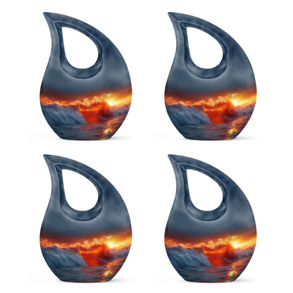 Ocean Waves Theme 3 Inch Keepsake Pack of 4