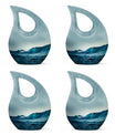 Ocean Waves Theme 3 Inch Keepsake Pack of 4