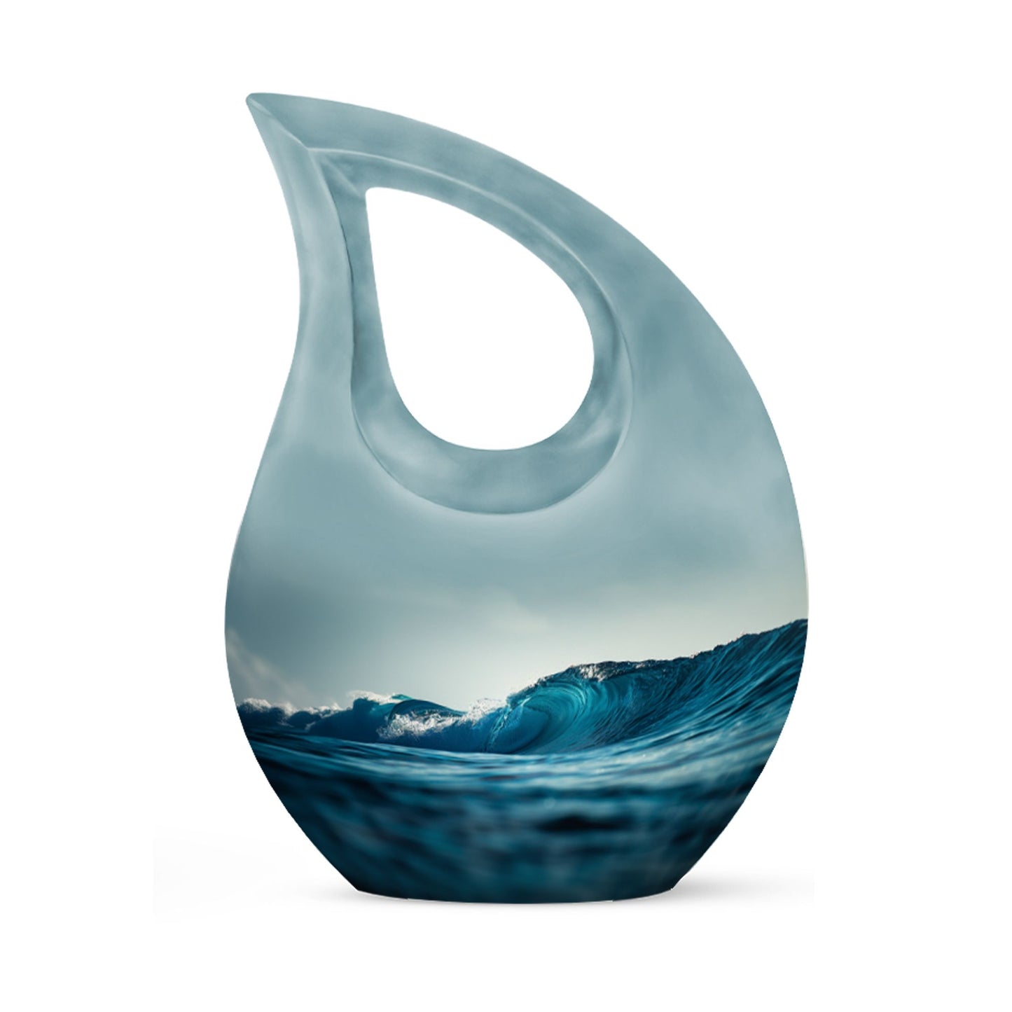 Cross Drop Ocean Waves Urn