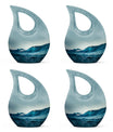 Cross Drop Ocean Waves Urn