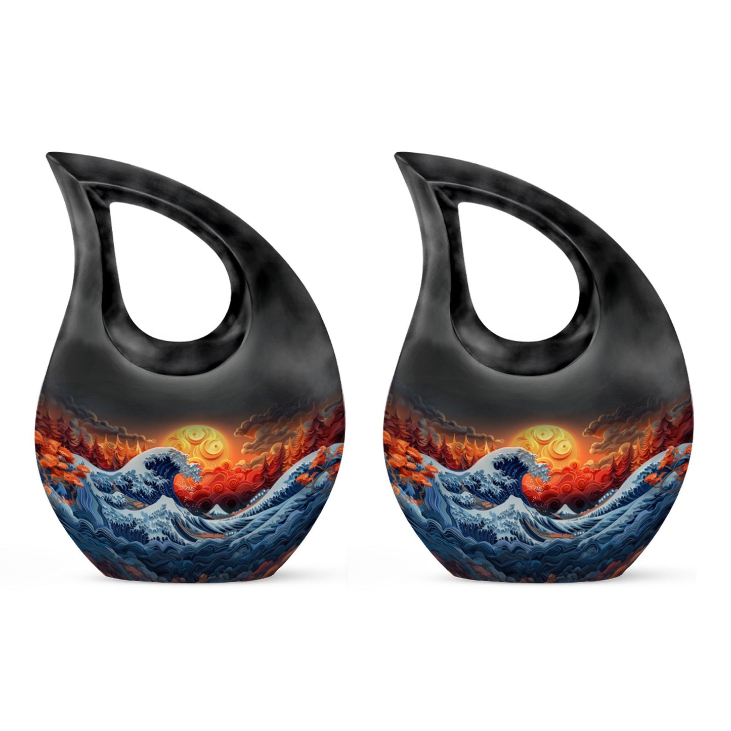 10-inch Ocean Waves Urn