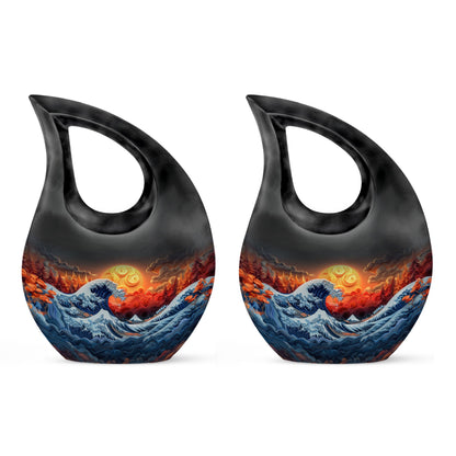 10-inch Ocean Waves Urn
