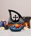 10-inch Ocean Waves Urn