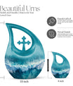 10 inch Ocean Waves Urn