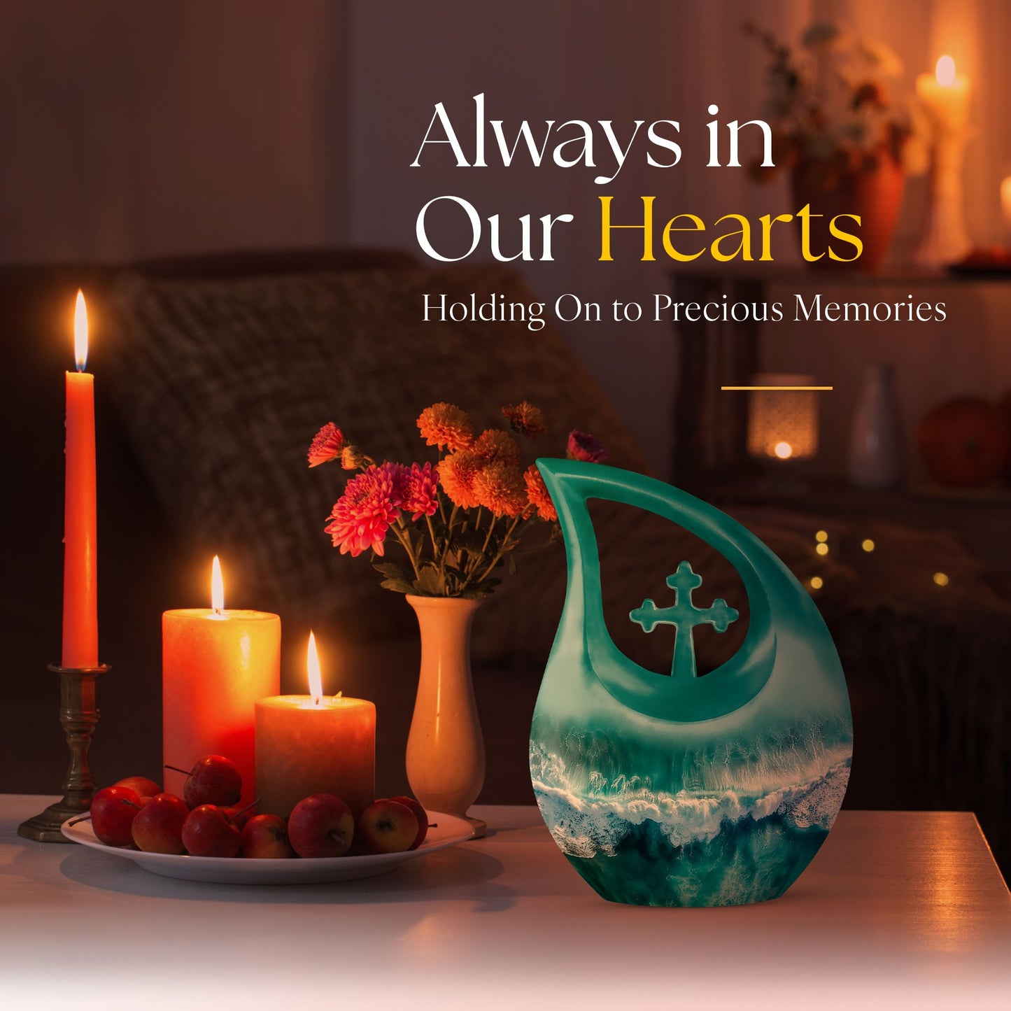 10 inch Ocean Waves Urn