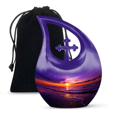 Personalized Ocean Cremation Urn for Human Ashes - 10-inch, 200 cu in - Yatskia