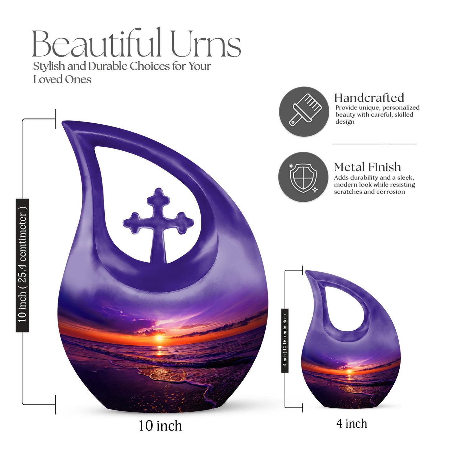 10-inch Ocean Waves Urn