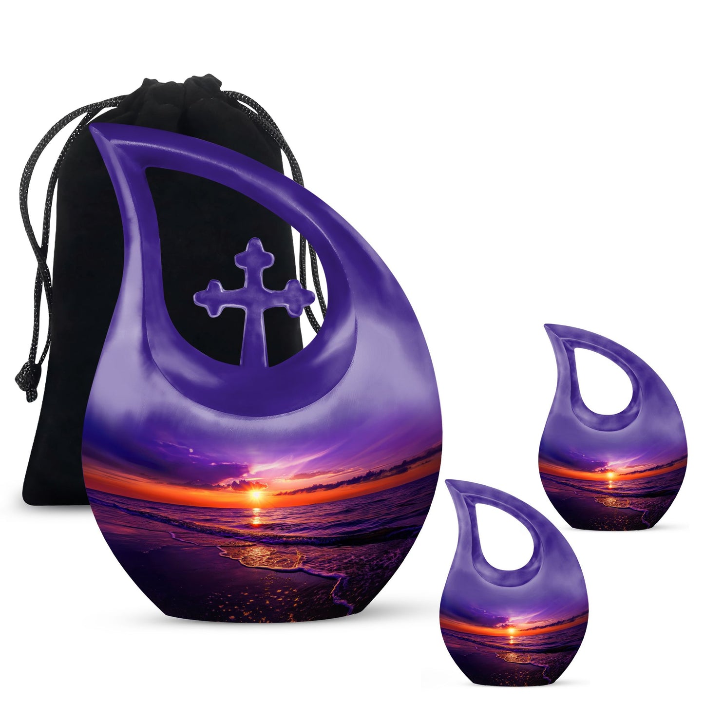Personalized Ocean Cremation Urn for Human Ashes - 10-inch, 200 cu in - Yatskia