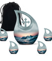 Ocean Waves Urn - Cherished Affordable Cremation Memorial