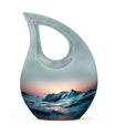 Affordable Cross Drop Ocean Waves Urn