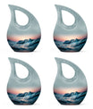 Affordable Cross Drop Ocean Waves Urn
